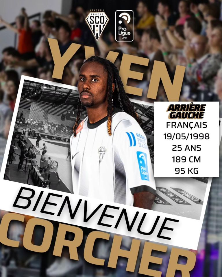 Bienvenue Yven Corcher Angers Sco Handball